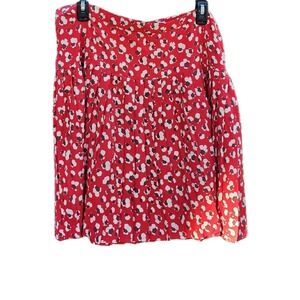 French Connection Pleated Skirt‎ A Line Size 14  Flare Accordion MIDI Career